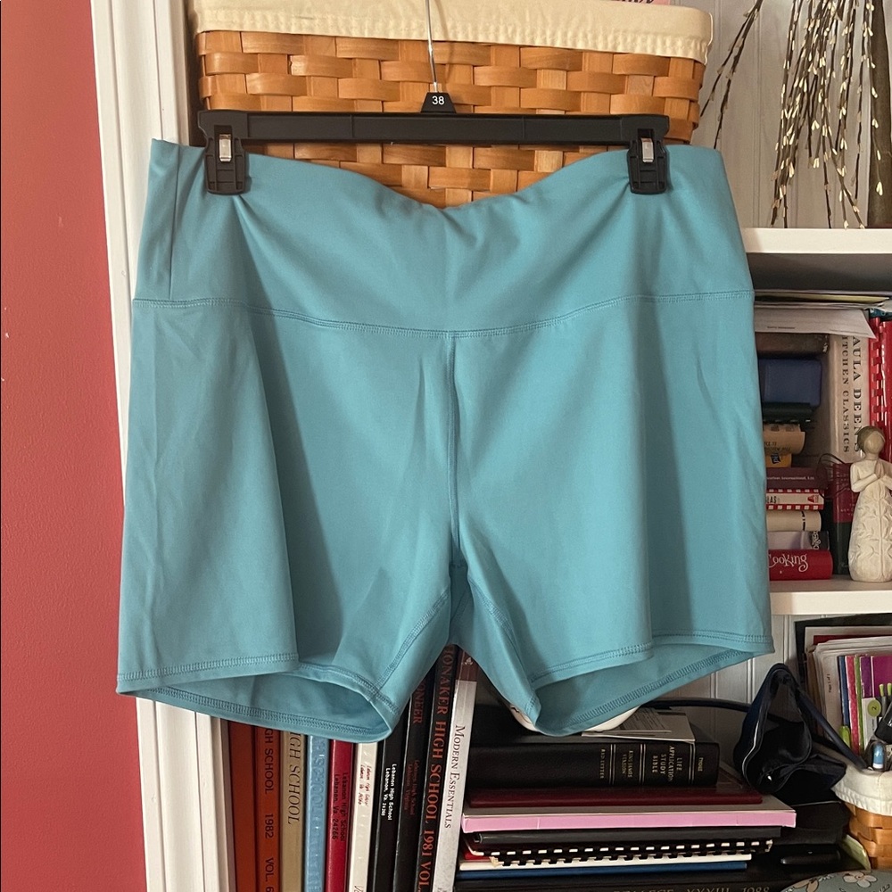 RBX Women's Athletic Shorts in Aqua
